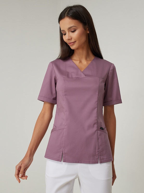 Женская медицинская рубашка SWT-12 (лиловый)