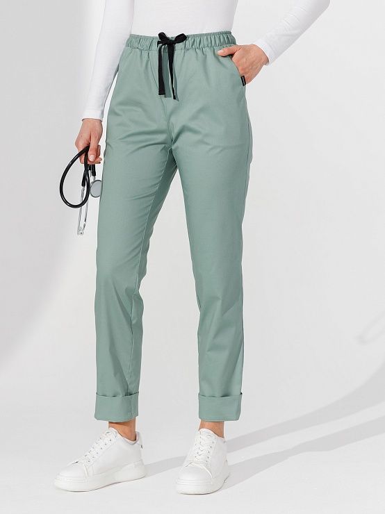 Женские медицинские брюки CWP-8 (серо-зеленый)