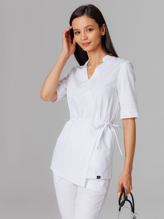 Женская медицинская рубашка AWT-11 (белый)